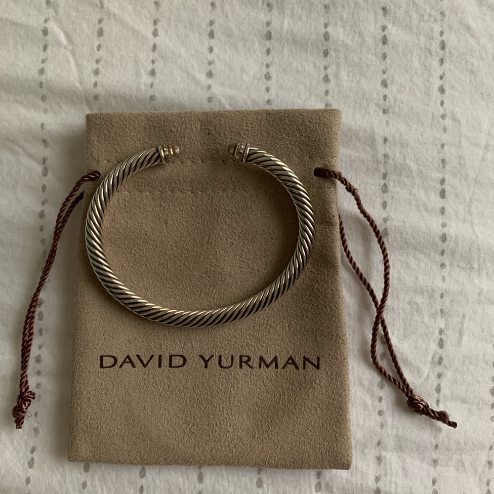 David Yurman 4mm Morganite Cable Bracelet